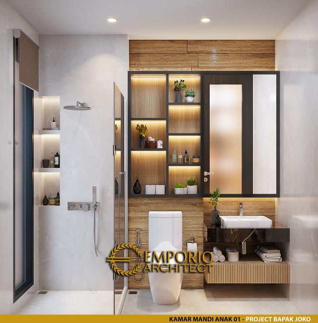 #bathroomdesign - Mr. Joko Modern House 2.5 Floors Design - Balikpapan - Code 25592