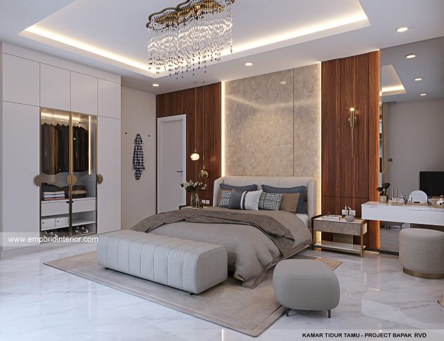 #bedroomdesign - Mr. RVD Modern House 2.5 Floors Design - Bandar Lampung - Code 42175