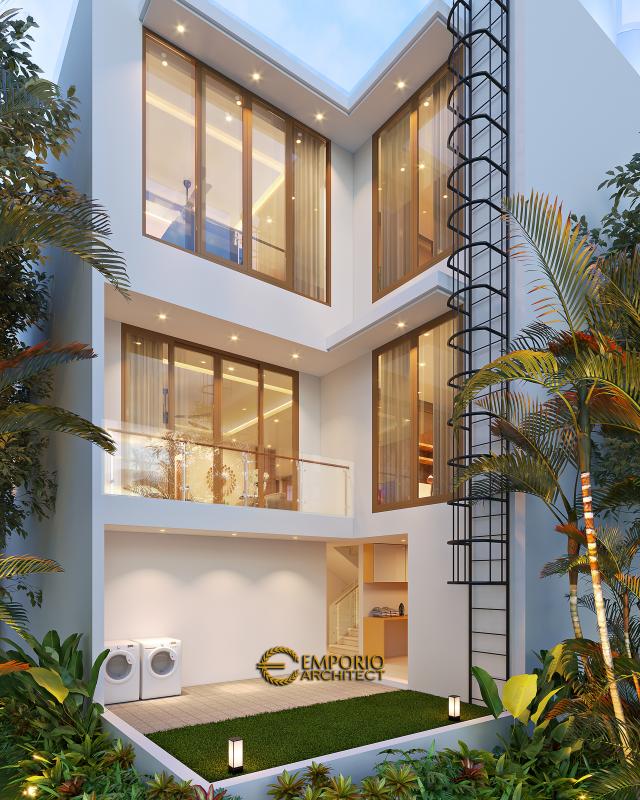 Gambar 3 Desain Rumah Modern 2.5 Lantai Bapak Bagas di  Jakarta