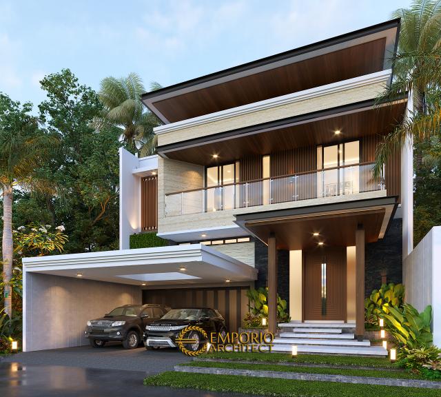 #2floorshousedesign - Mr. Husein Modern House 2.5 Floors Design - Solo (Surakarta), Jawa Tengah - Code 16458