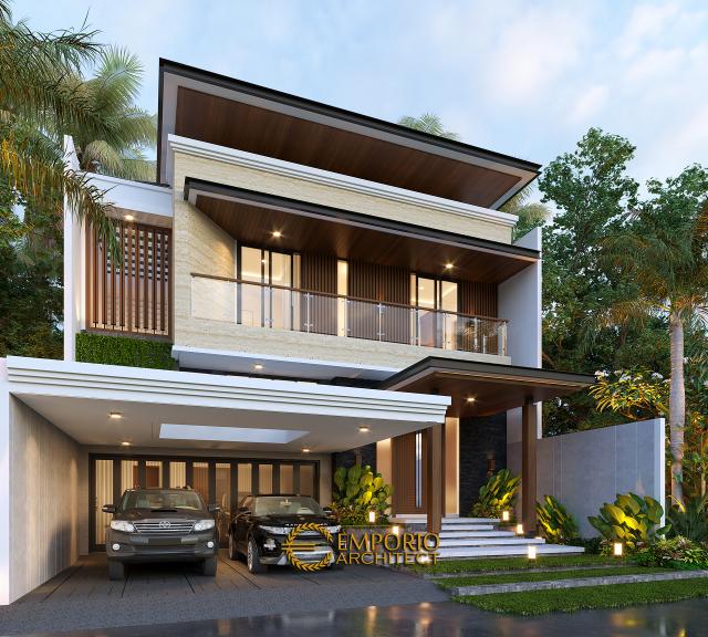 Gambar 2 Desain Rumah Modern 2.5 Lantai Bapak Husein di  Solo (Surakarta), Jawa Tengah