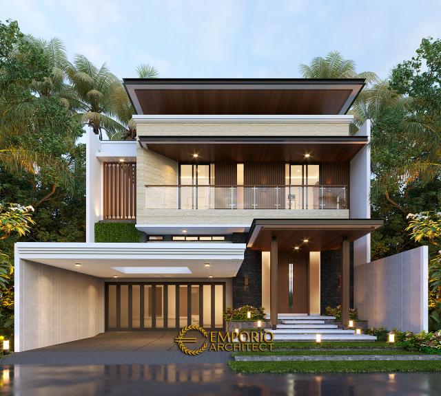 #2floorshousedesign - Mr. Husein Modern House 2.5 Floors Design - Solo (Surakarta), Jawa Tengah - Code 16460