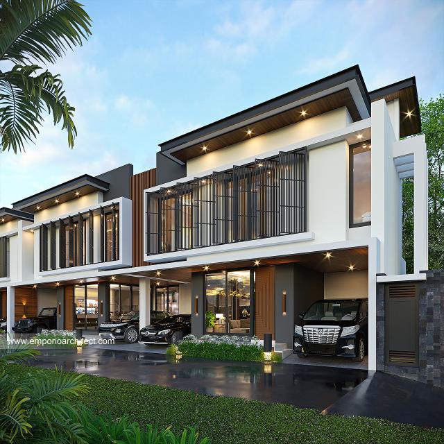 Gambar 3 Desain Perumahan The Gems Townhouse Modern 2.5 Lantai Bapak HSN 1549 di  Cibubur, Jakarta Timur