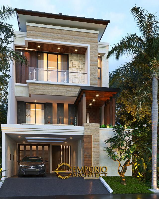 Desain Rumah Modern 2.5 Lantai Ibu Devi di  Jakarta