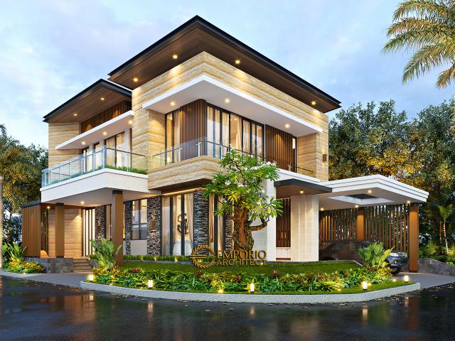 Gambar 1 Desain Rumah Modern 2.5 Lantai Ibu Mia di  Jakarta Timur