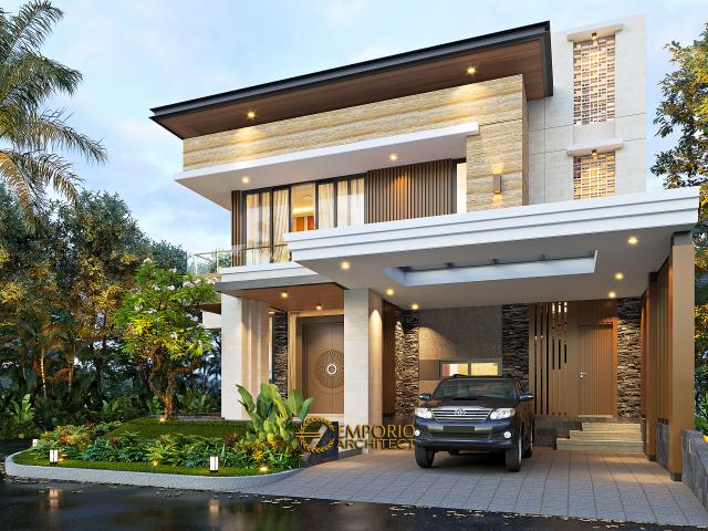 Gambar 2 Desain Rumah Modern 2.5 Lantai Ibu Mia di  Jakarta Timur