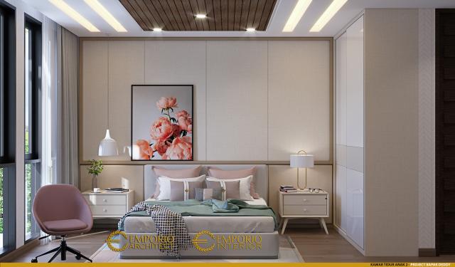 Desain Kamar Tidur Anak 2 Rumah Modern 2.5 Lantai Bapak Deddy di Jakarta