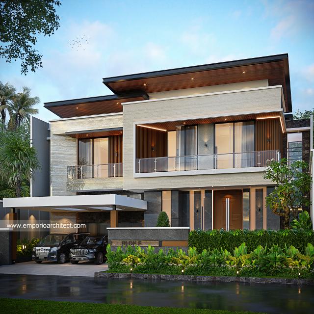 #2floorshousedesign - Mrs. STL Modern House 2.5 Floors Design - Jakarta - Code 33052