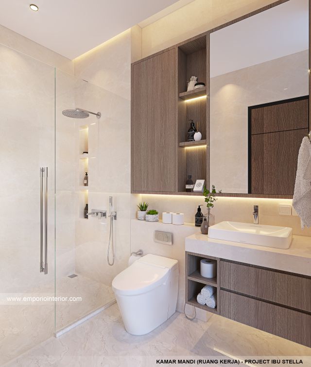 #bathroomdesign - Mrs. STL Modern House 2.5 Floors Design - Jakarta - Code 39375