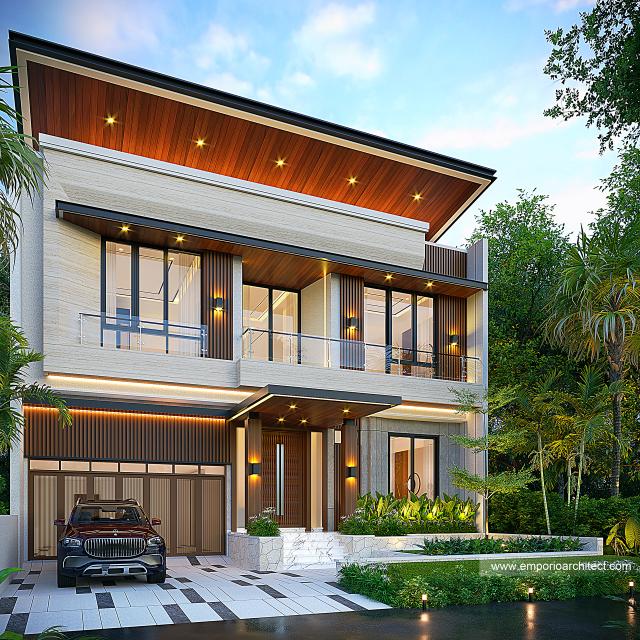 Gambar 1 Desain Rumah Modern 2.5 Lantai Bapak DRS Type A di  Bandung