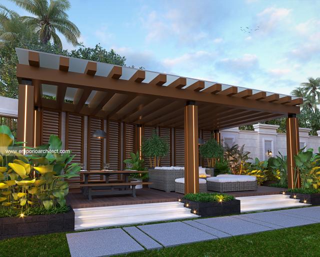 Desain Mood Deck Rumah Klasik Modern 2.5 Lantai Ibu DLM di Bandung