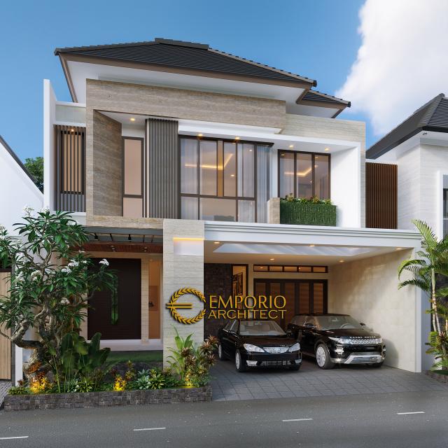 Desain Rumah Modern 2.5 Lantai Bapak Didi di  Jakarta Selatan