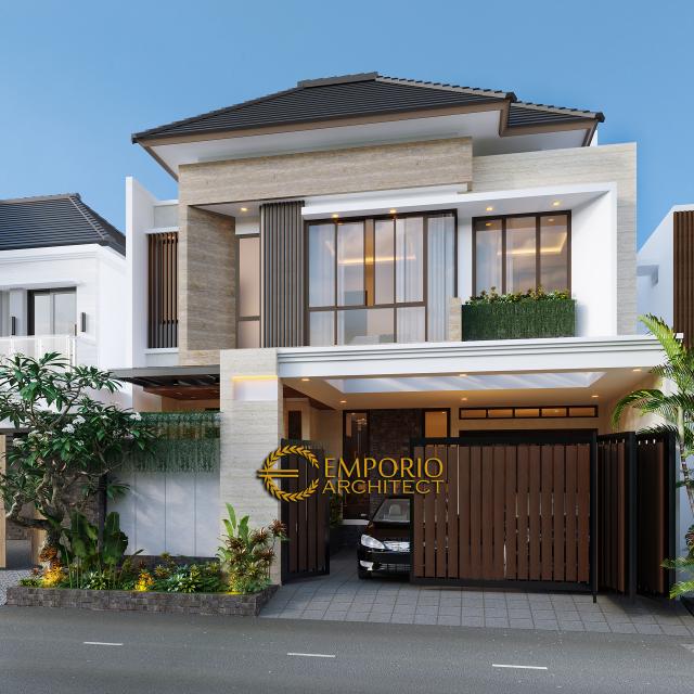 #withfenceexterior - Mr. Didi Modern House 2.5 Floors Design - Jakarta Selatan - Code 11385