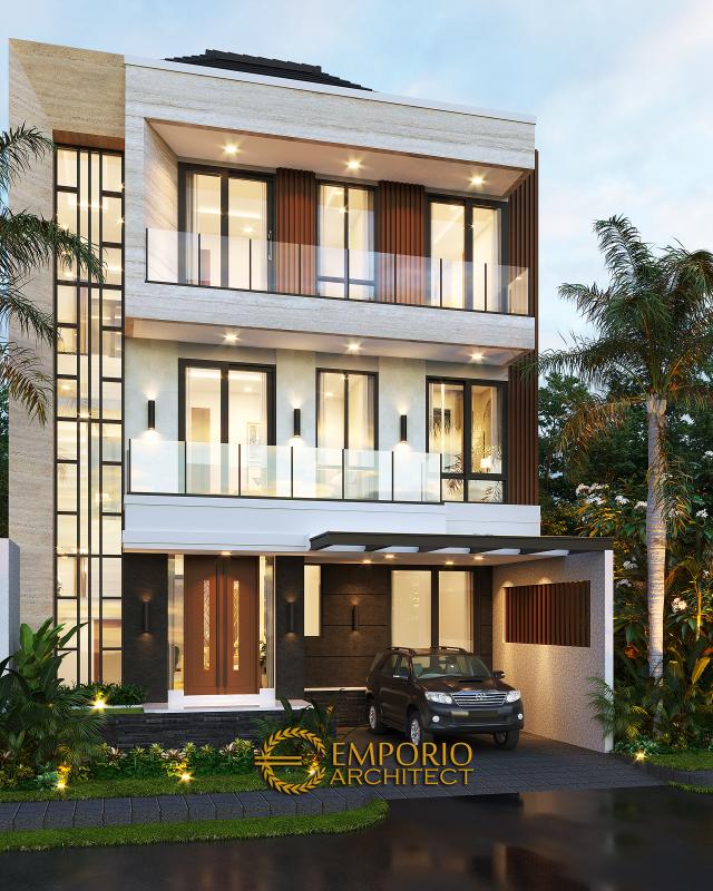 Gambar 2 Desain Rumah Modern 3 Lantai Ibu Swan di  Surabaya