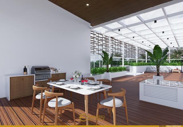 Desain Rooftop Rumah Modern 3 Lantai Bapak Djaja di Surabaya