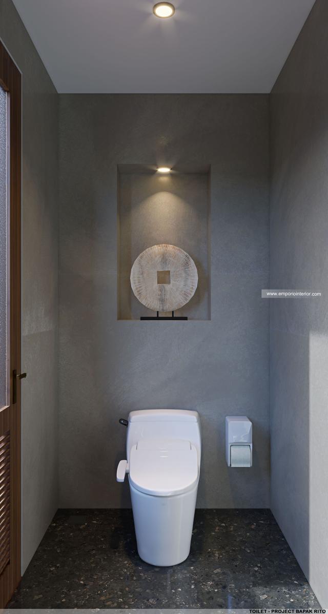 Desain Area Toilet Luar Rumah Modern 3 Lantai Bapak Rito di NTT (Nusa Tenggara Timur)