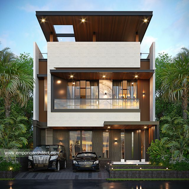 Gambar 1 Desain Rumah Modern 3 Lantai Ibu JL 1724 di  Samarinda