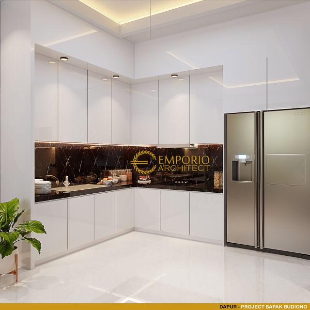 Desain Dapur Rumah Modern 3 Lantai Bapak BDN di Jakarta Barat