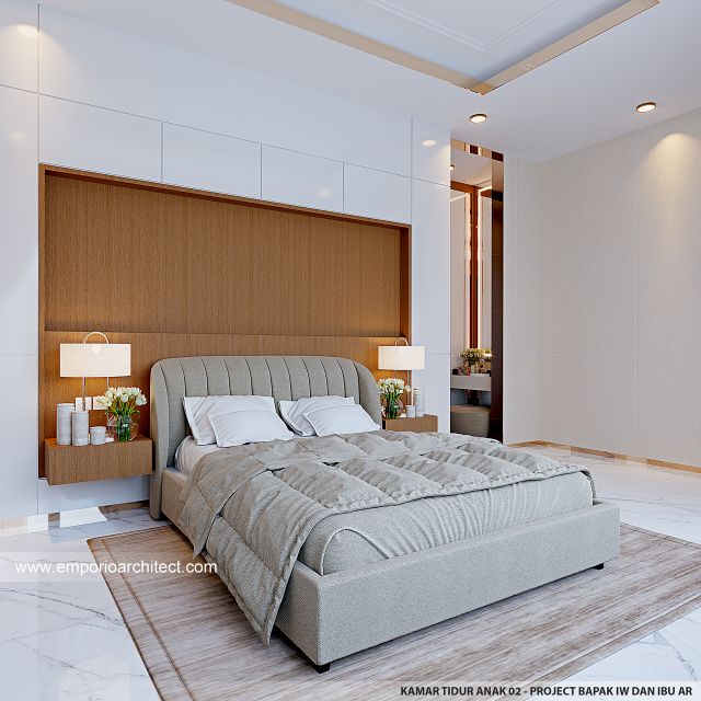 #bedroomdesign - Mr. IW and Mrs. AR 1731 Modern House 3 Floors Design - Bandung - Code 37302