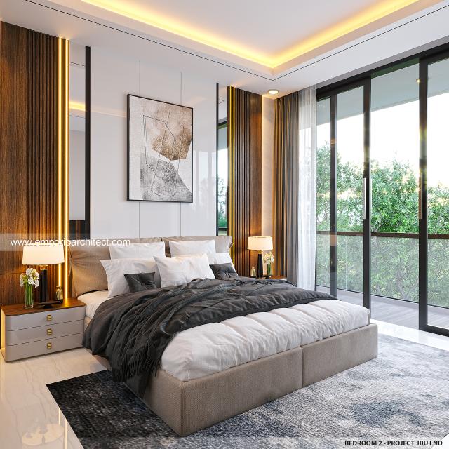 #bedroomdesign - Mrs. LND 1579 Modern House 3 Floors Design - Alam Sutera, Tangerang - Code 34005