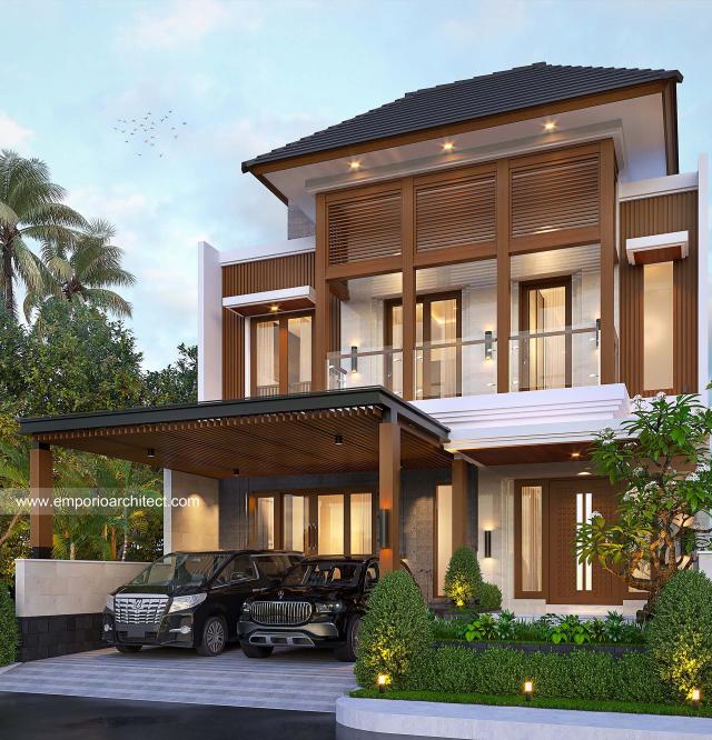 Desain Rumah Modern 3 Lantai Bapak RYM 1387 di  Makassar