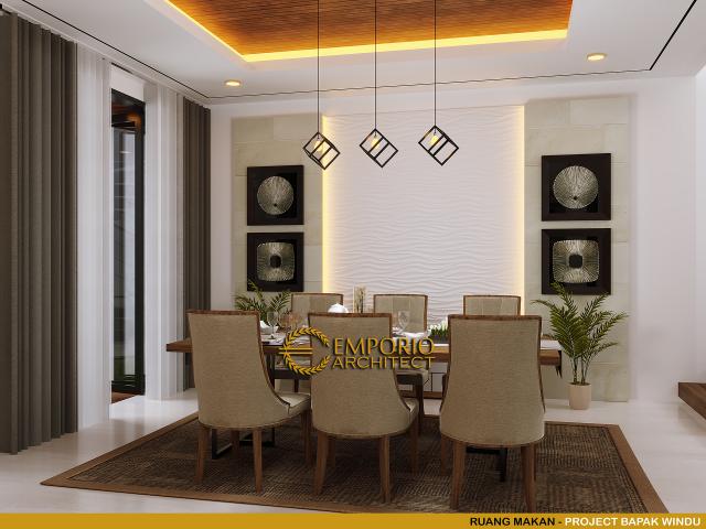 Desain Ruang Makan Rumah Modern 3 Lantai Bapak Windu di Bintaro, Jakarta Selatan