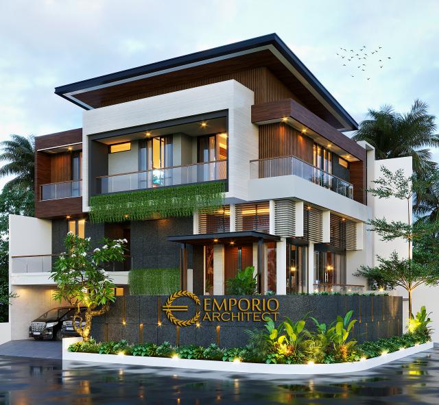 Gambar 1 Desain Rumah Modern 3 Lantai Bapak Windu di  Bintaro, Jakarta Selatan