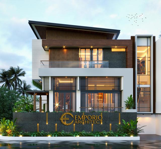 Gambar 3 Desain Rumah Modern 3 Lantai Bapak Windu di  Bintaro, Jakarta Selatan