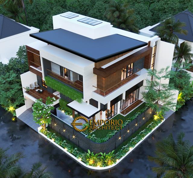 Desain Master Plan Rumah Modern 3 Lantai Bapak Windu di Bintaro, Jakarta Selatan