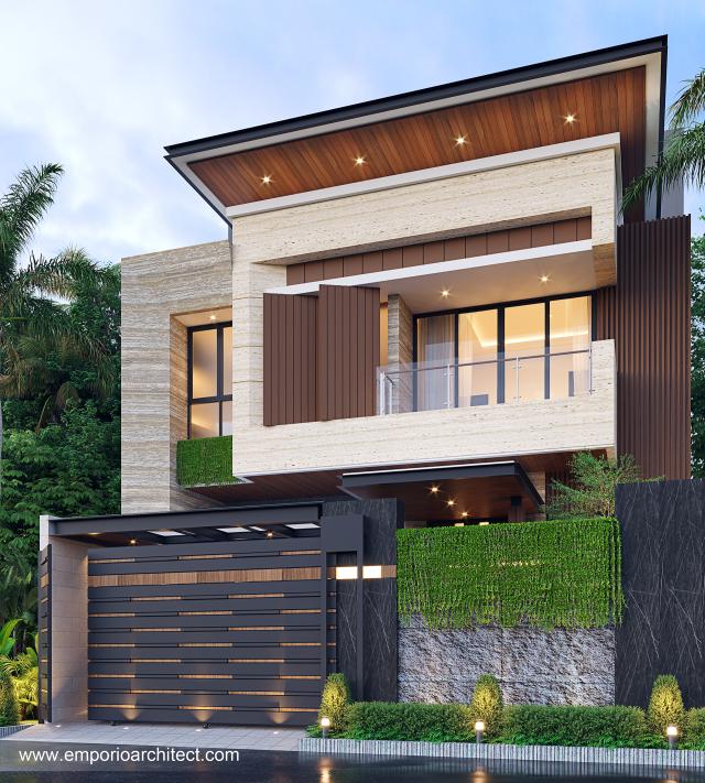 Gambar 2 Desain Rumah Modern 3 Lantai Bapak GVN 1365 di  Jakarta