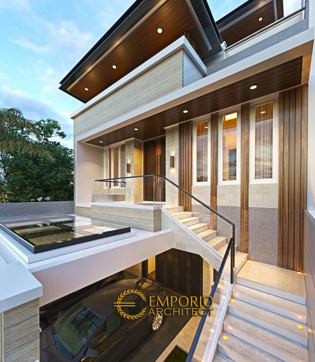 Gambar 3 Desain Rumah Modern 3 Lantai Ibu Stephanie di  Jakarta Barat