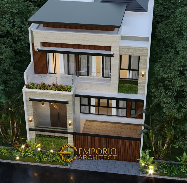 Desain Master Plan Rumah Modern 3 Lantai Ibu Yasmin di Bogor, Jawa Barat