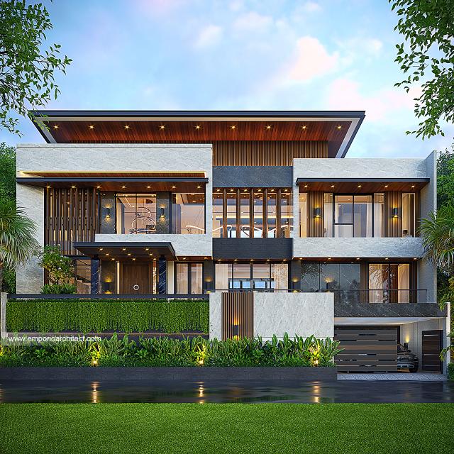 Desain 3D Rumah 2 - Jasa Arsitek Palangka Raya - Emporio Architect