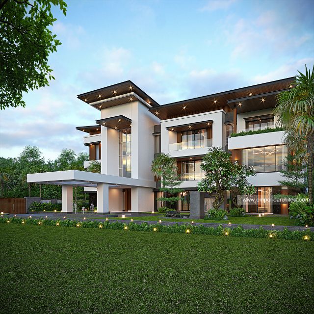 Gambar 3 Desain Rumah Modern 3 Lantai Bapak RNB 1747 di  Bitung, Sulawesi Utara