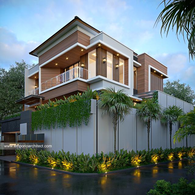 Gambar 2 Desain Rumah Modern 3 Lantai Ibu LDN di  Cirebon, Jawa Barat