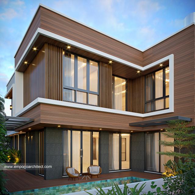 Gambar 3 Desain Rumah Modern 3 Lantai Ibu LDN di  Cirebon, Jawa Barat