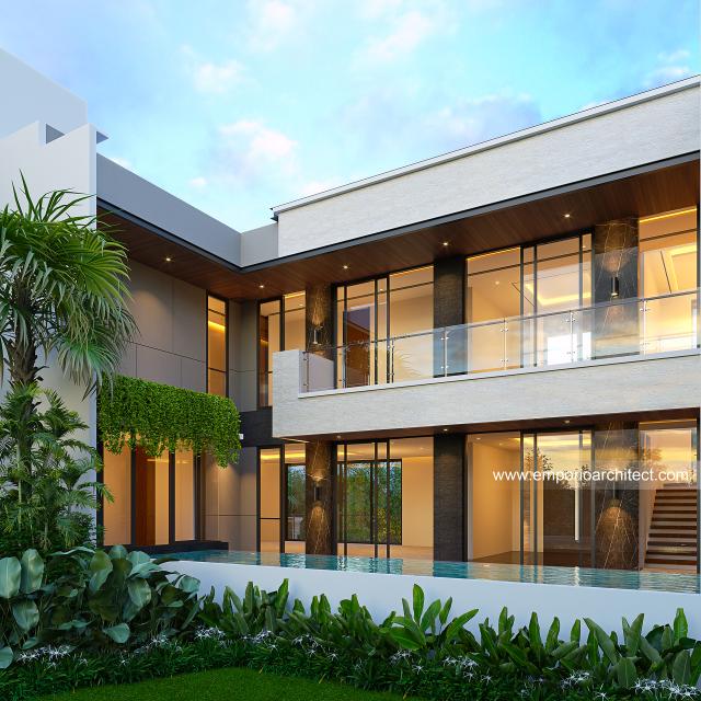 #housefacade - Mrs. YLA Modern House 3 Floors Design - Jakarta - Code 33199