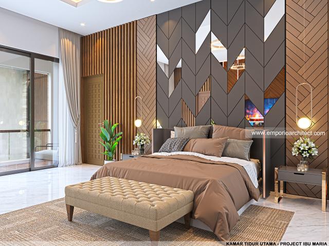 #bedroomdesign - Mrs. Maria Modern House 3 Floors Design - Jakarta - Code 17707