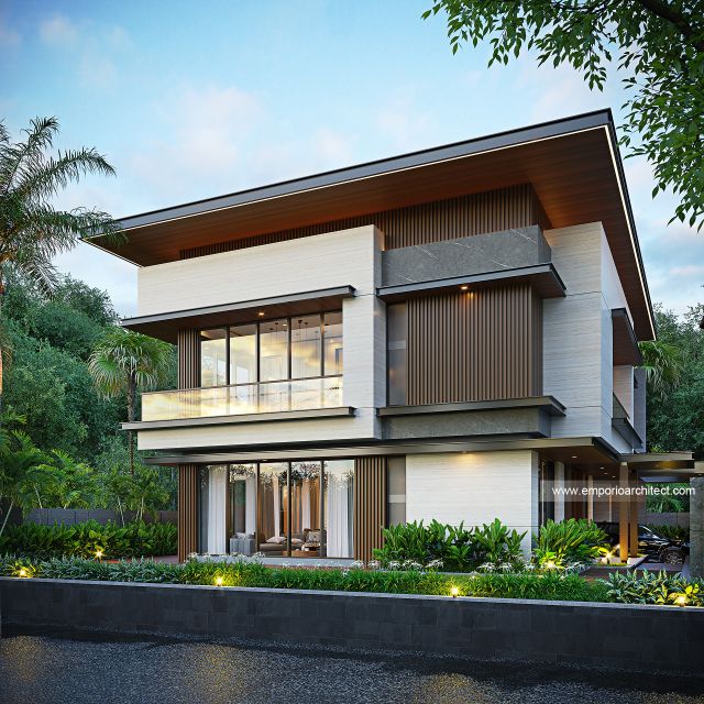 Gambar 2 Desain Rumah Modern 3 Lantai Bapak SYD 1714 di  Bandar Lampung