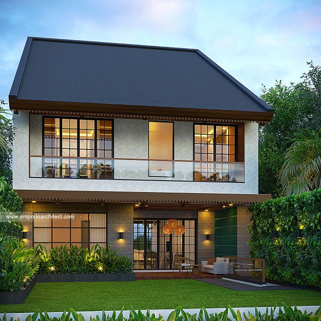 Gambar 3 Desain Rumah Modern 3 Lantai Bapak YHN 1746 di  Canggu, Badung, Bali