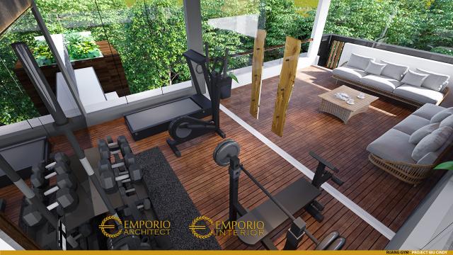 Desain Ruang Gym Rumah Modern 3 Lantai Ibu Cindy di Bekasi, Jawa Barat