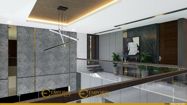 Desain Foyer Rumah Modern 3 Lantai Ibu Cindy di Bekasi, Jawa Barat