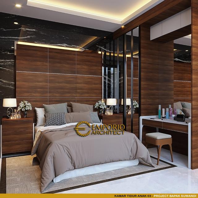 Desain Kamar Tidur Anak 3 Rumah Modern 3 Lantai Bapak Suwandi di Surabaya