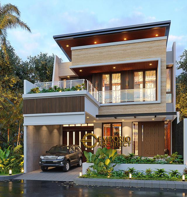 Gambar 2 Desain Rumah Modern 3 Lantai Bapak Suwandi di  Surabaya