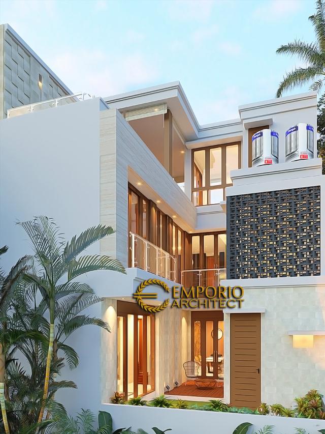 Gambar 3 Desain Rumah Modern 3 Lantai Bapak Suwandi di  Surabaya