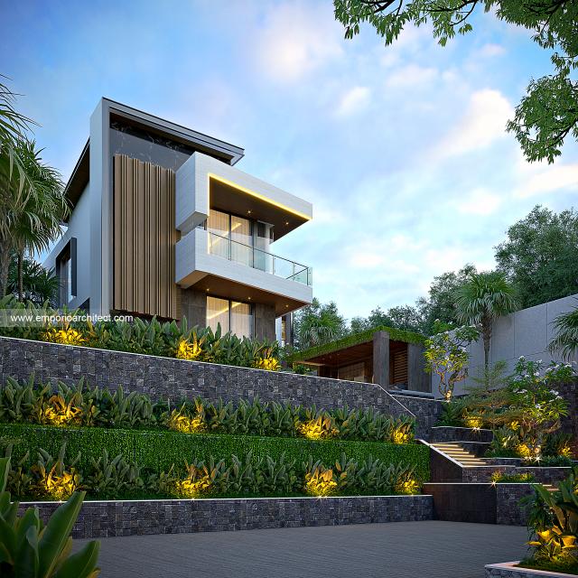 Gambar 2 Desain Rumah Modern 3 Lantai Bapak MBR 1742 di  Sentul, Bogor