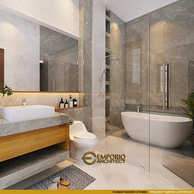 #bathroomdesign - Mr. ATN 1236 Modern House 3 Floors Design - Jakarta - Code 20322