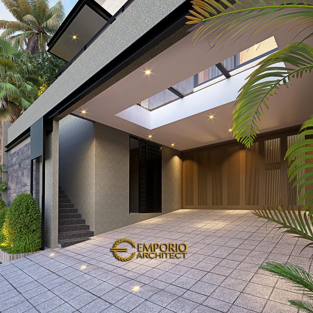 #carportdesign - Mr. ATN 1236 Modern House 3 Floors Design - Jakarta - Code 20309