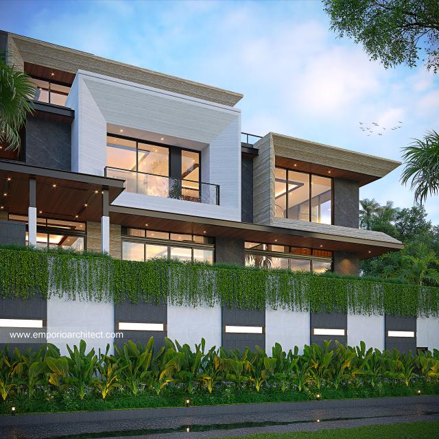 Gambar 3 Desain Rumah Modern 3 Lantai Bapak JKO 1576 di  Jakarta