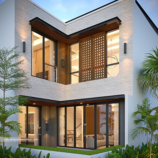 Gambar 3 Desain Rumah Modern 3 Lantai Ibu ITN 1776 di  Bandung